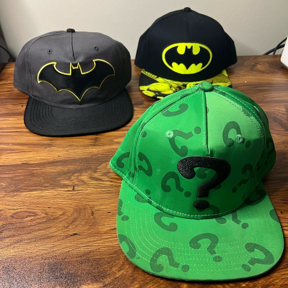 Batman Hats DC Comic -3 Pack